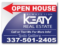 Leslie Guillory Realtor Open House Signs